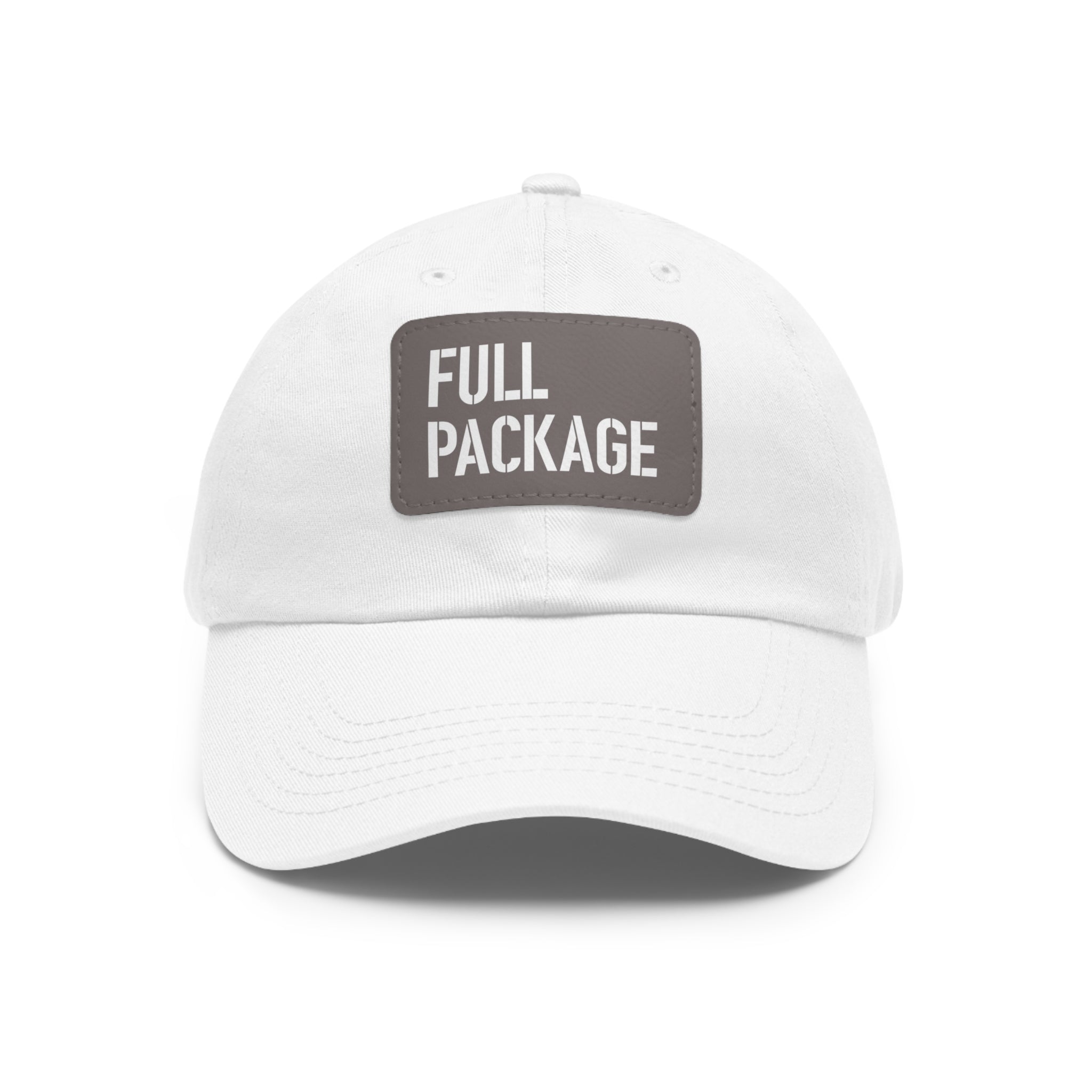 Dad Hat with Leather Patch (Rectangle)